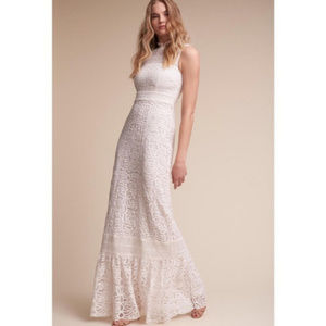 Anthropologie BHLDN Ojai Crochet Wedding Dress 10